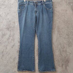Dear Qb Women’s Bootcut Jeans Size 18R Medium Wash Mid Rise Denim